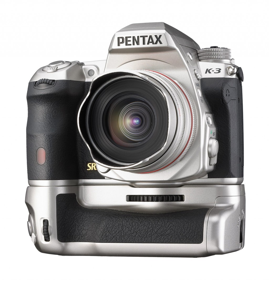 Pentax K-3 DSLR Premium Silver Edition With Battery Grip