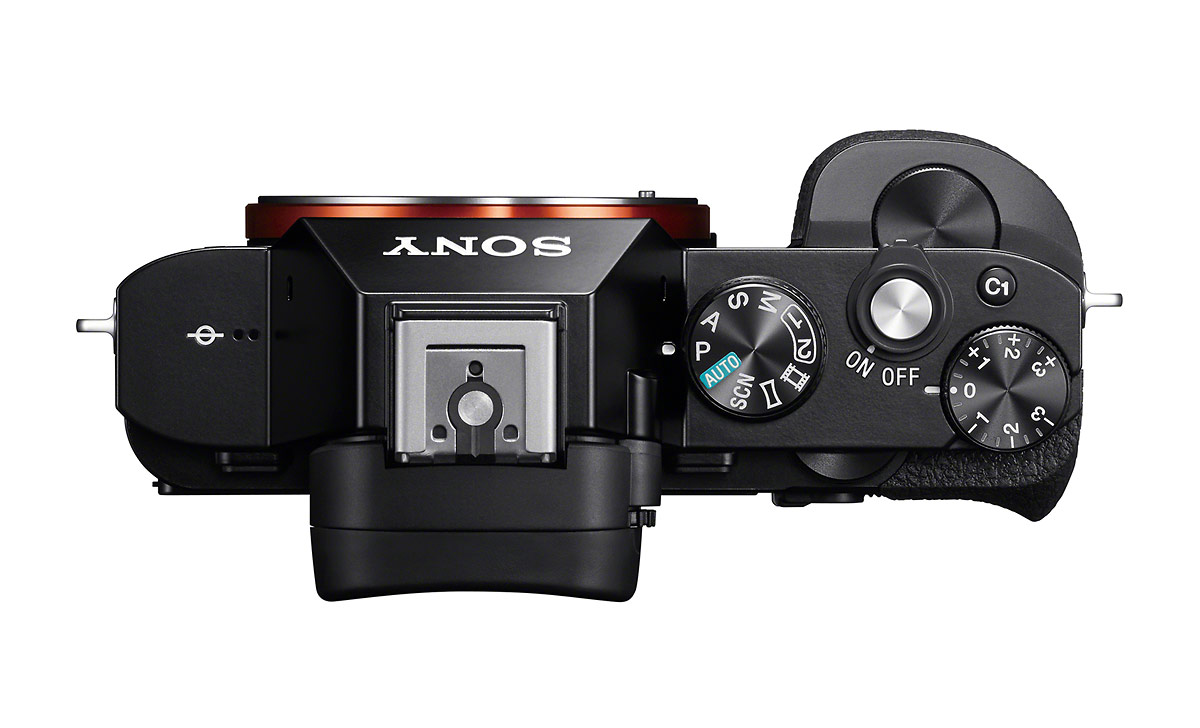 Sony Alpha A7 / A7R Full-Frame Mirrorless Camera - Top View