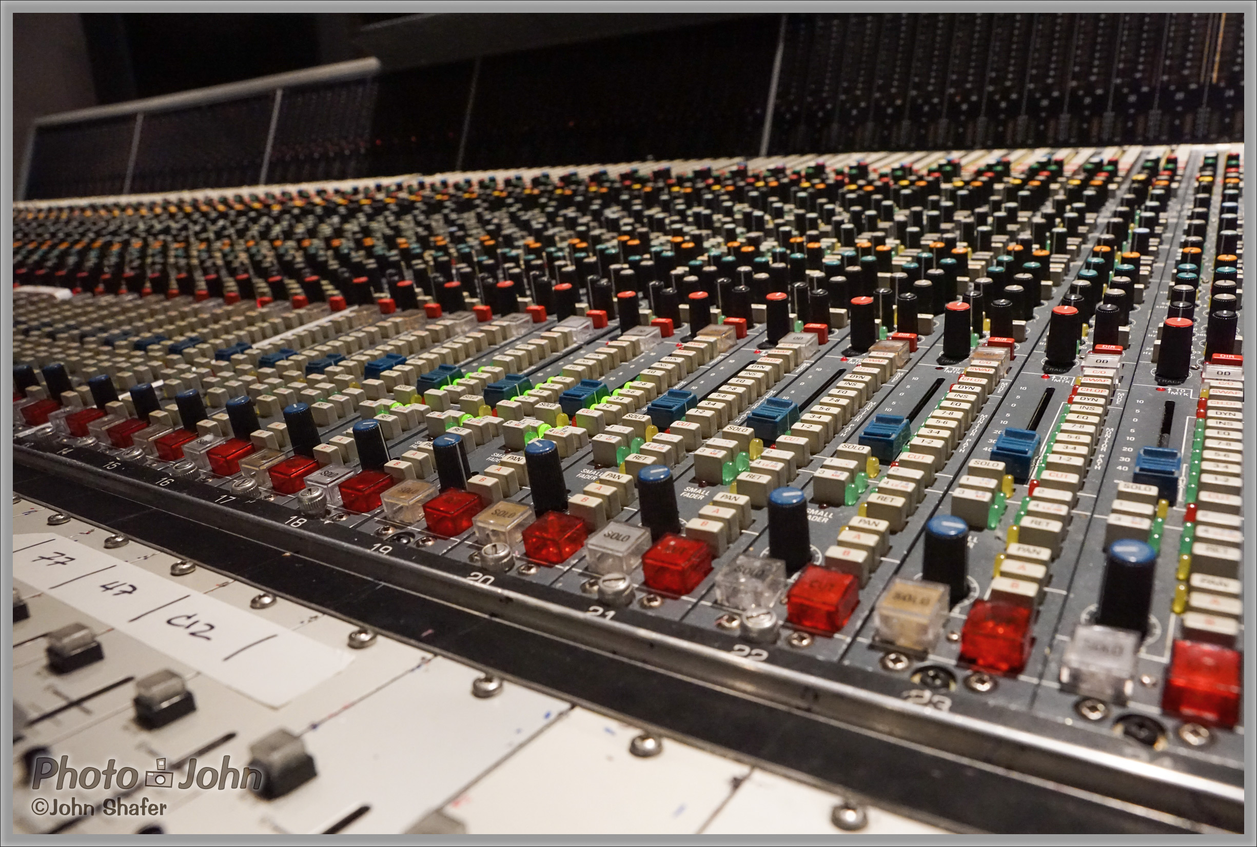 Recording Studio Mixing Board - Sony Alpha A7R - ISO 6400