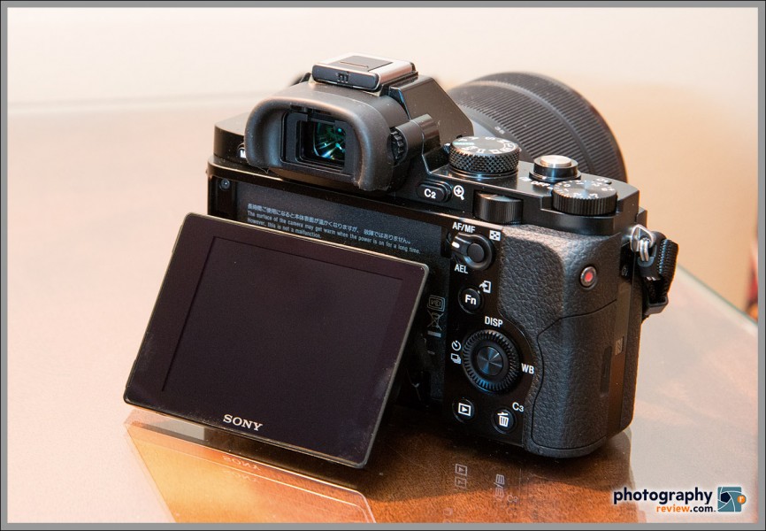 Sony Alpha A7 - Rear View With EVF & Tilting LCD Display