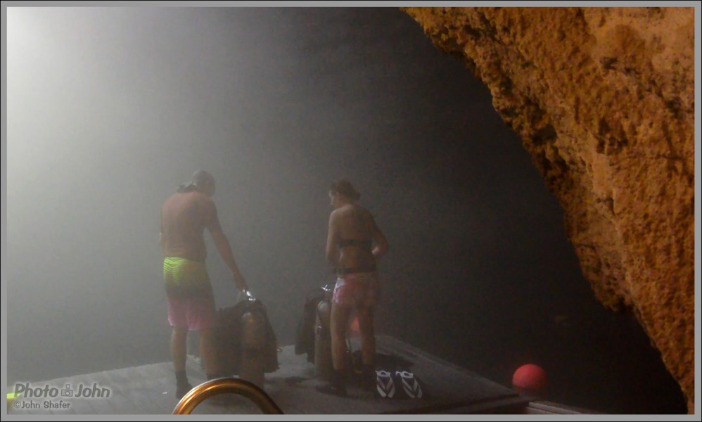 Our Camera Testers Getting Ready To Dive At "The Crater"