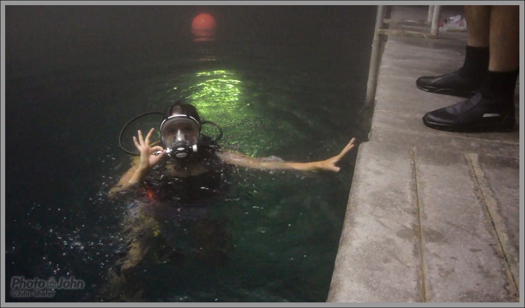 In The Water At "The Crater" Hot Springs