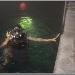 In The Water At "The Crater" Hot Springs