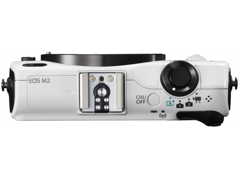 Canon EOS M2 Mirrorless Camera - Top - White