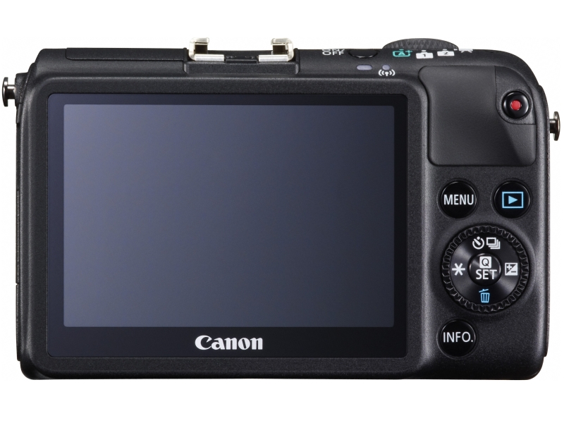 Canon EOS M2 Mirrorless Camera - Rear - Black