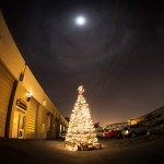 A Christmas Tree Built Entirely From Tripods