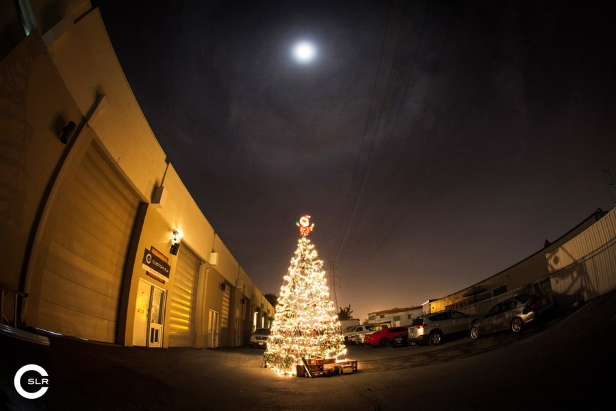 A Christmas Tree Built Entirely From Tripods