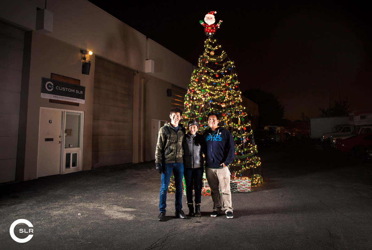 The Custom SLR Crew & Their Tripod Christmas Tree