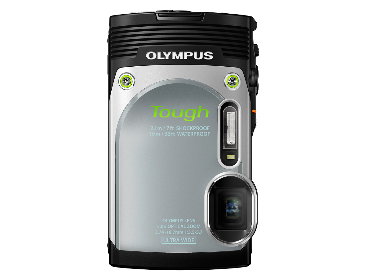 Olympus Stylus Tough TG-850 - Silver - Vertical