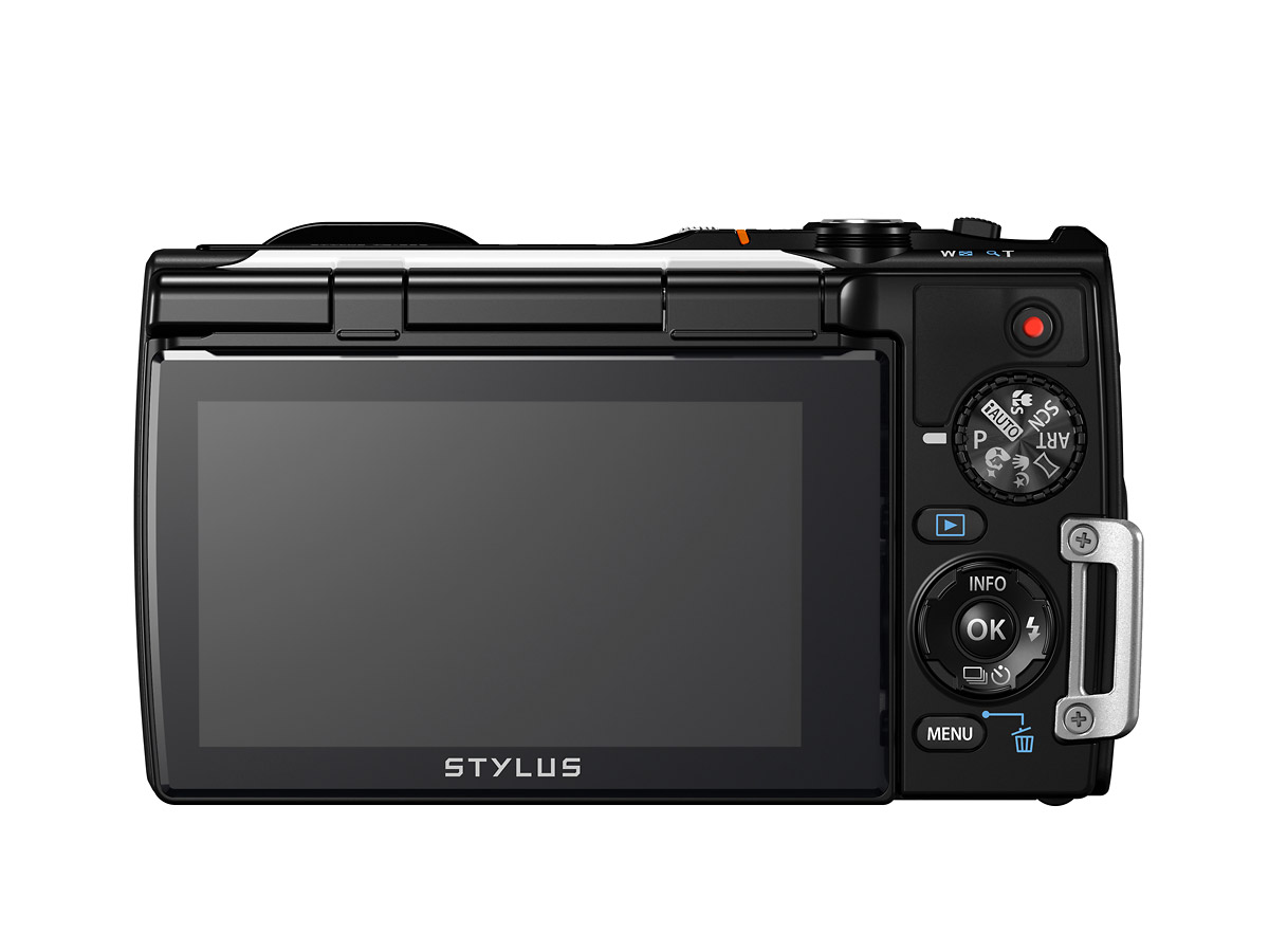 Olympus Stylus Tough TG-850 Waterproof Point-and-Shoot - Rear View