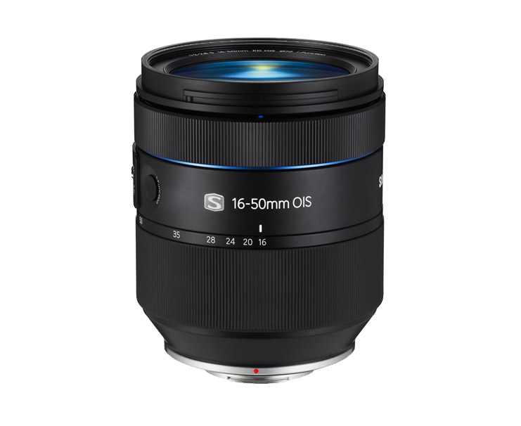 New Samsung 16-50mm f/2-2.8 S ED OIS Premium Zoom Lens - Side