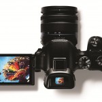 Samsung NX30 - Top View With Articulated LCD & Tilting EVF