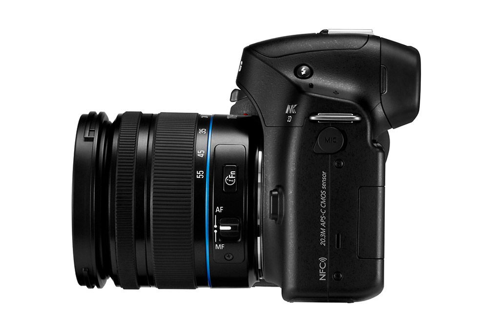 Samsung NX30 - Side View With Tilting EVF