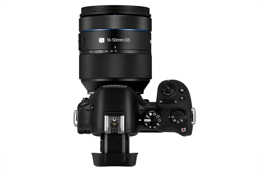 Samsung NX30 - Top View With 16-50mm f/2-2.8 Zoom Lens