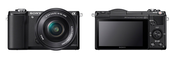 Sony Alpha A5000 - Front & Back