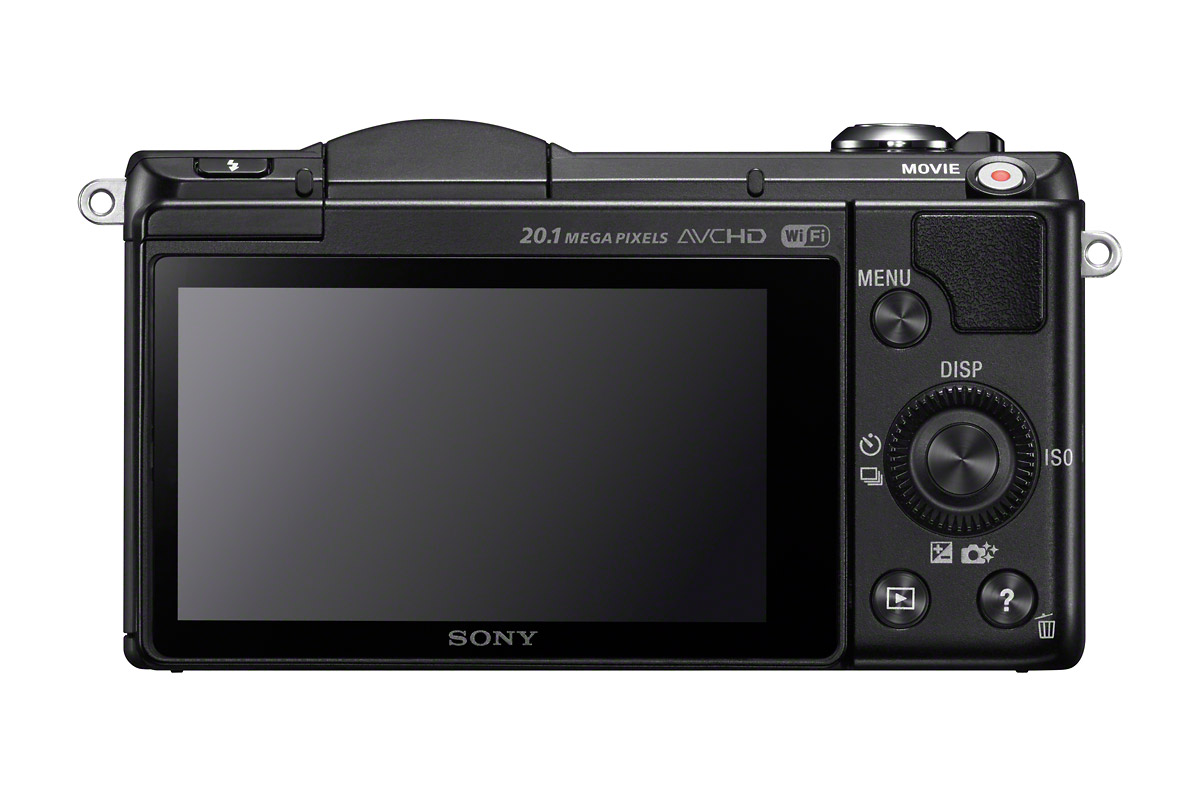 Sony Alpha A5000 - Rear View - Black