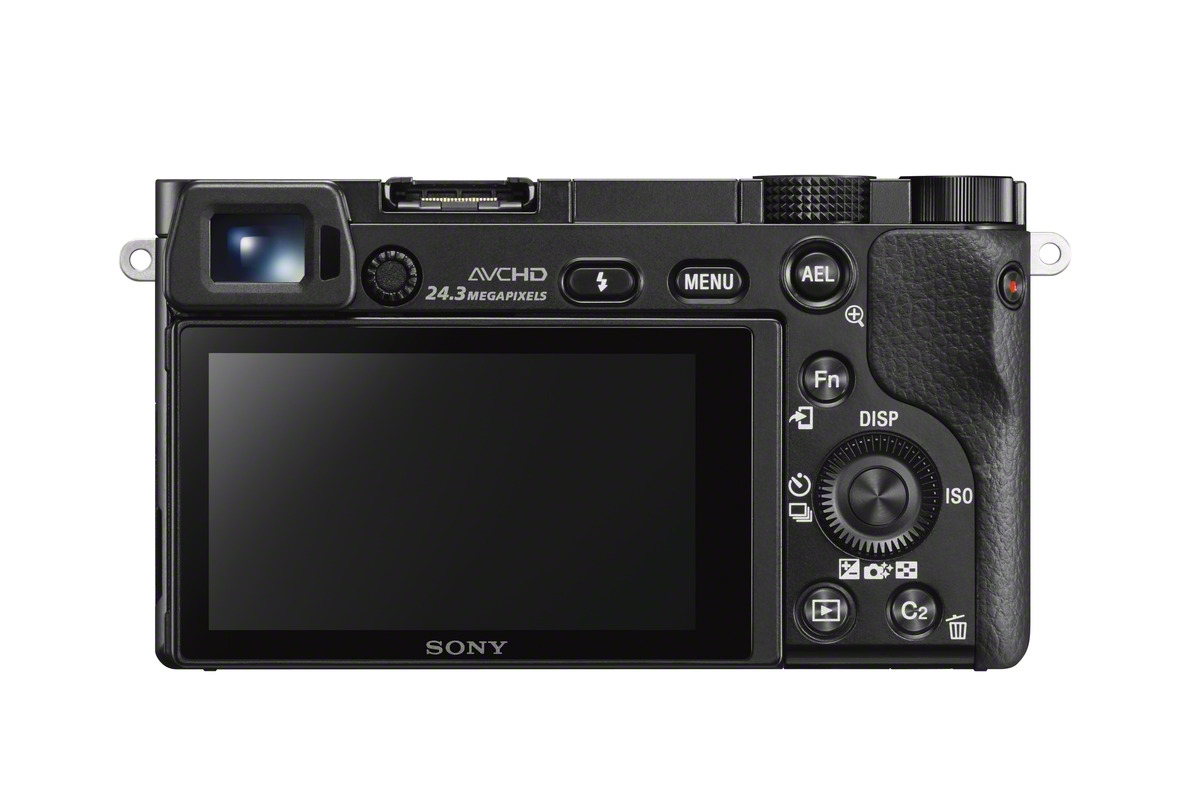 Sony Alpha A6000 Mirrorless Camera - Rear View
