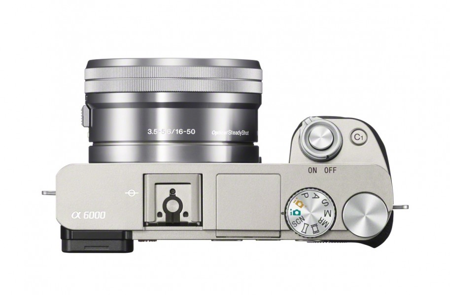 Sony Alpha A6000 Mirrorless Camera - Top View