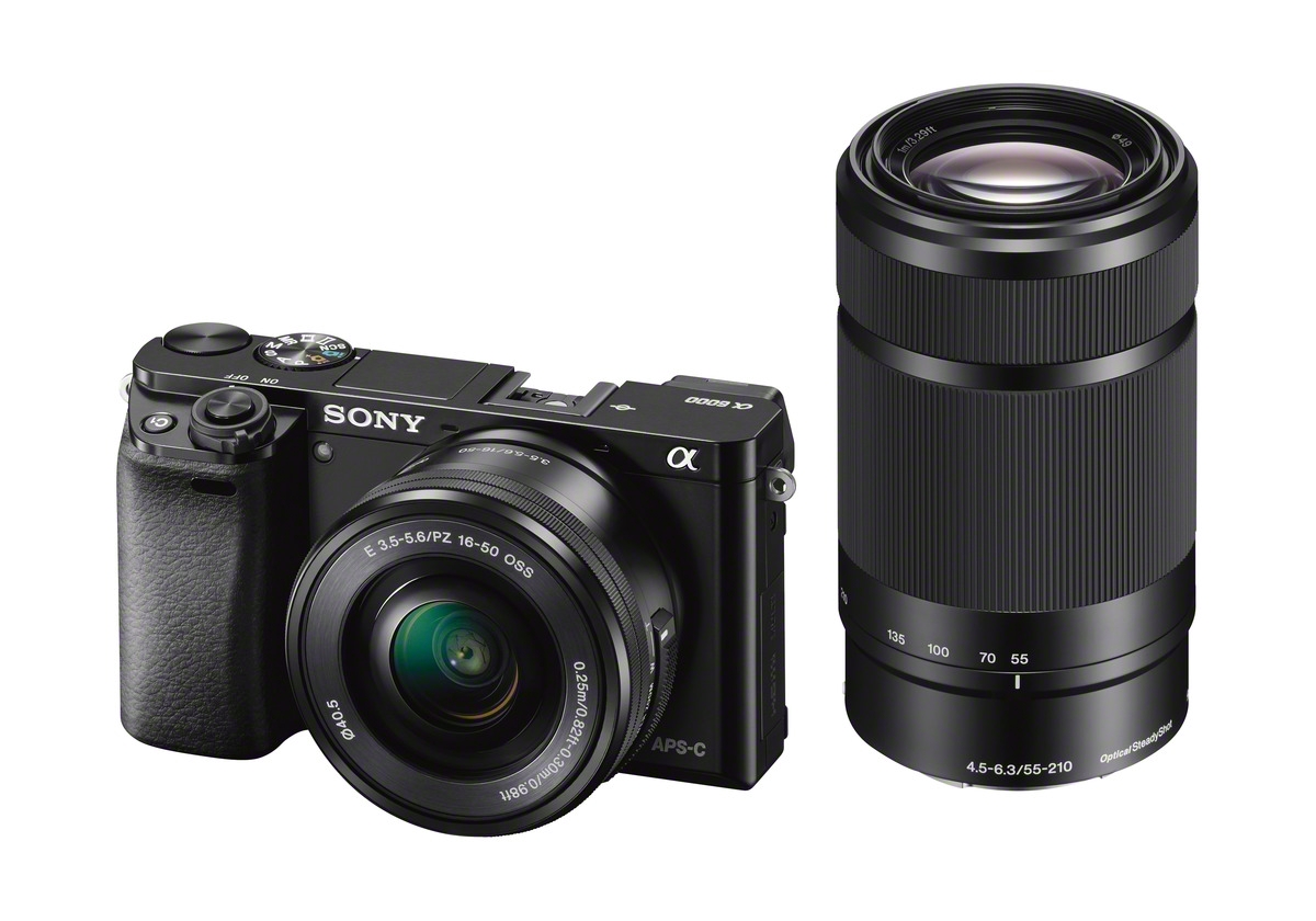 Sony Alpha A6000 With 16-50mm Power Zoom & 55-210mm Lens